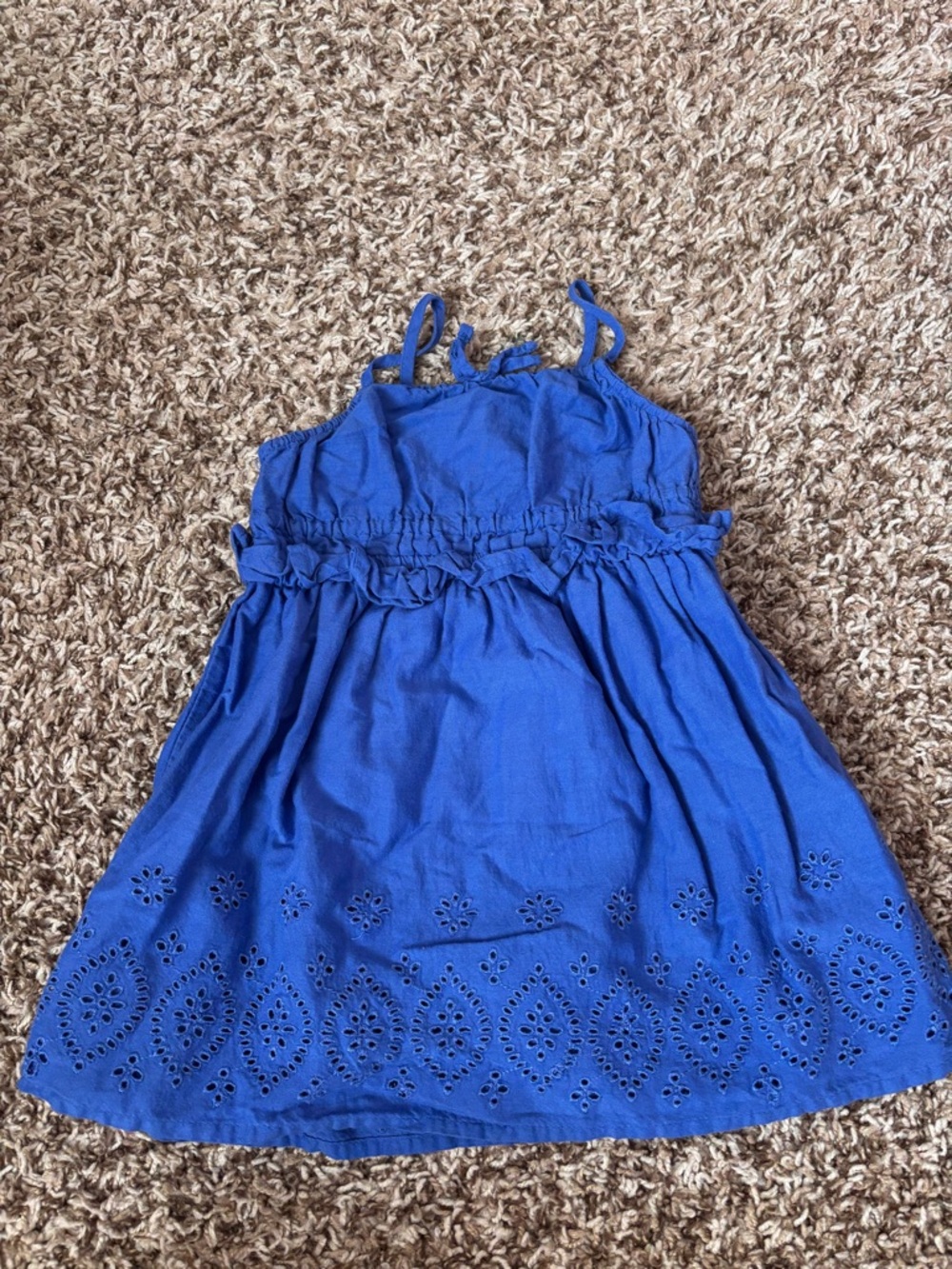 Old Navy Royal Blue Eyelet Sundress for Girls